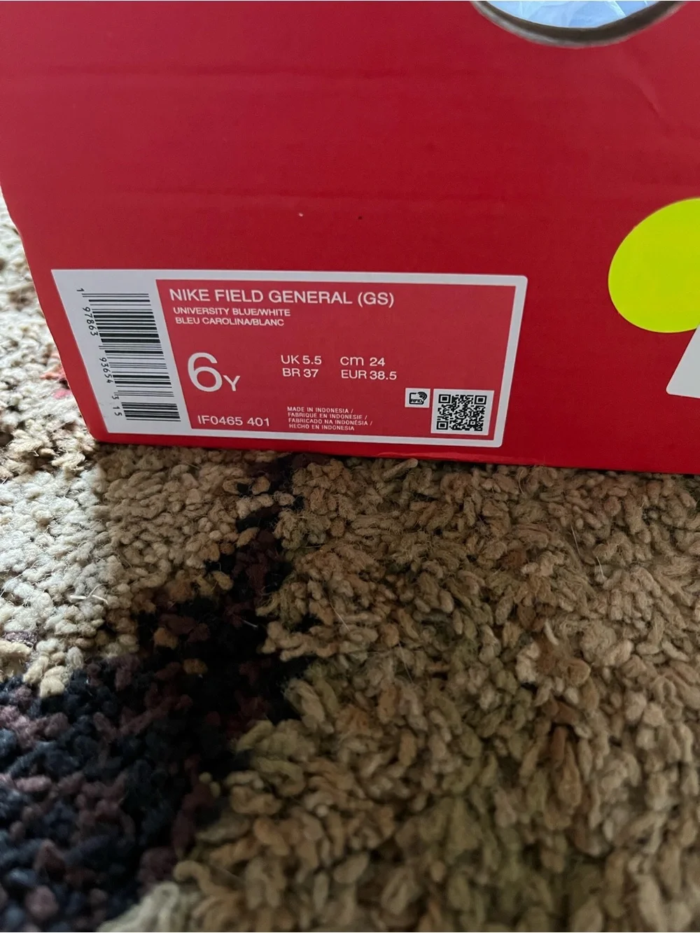 Nike Kids Light Blue Low-Top Sneakers with White Swoosh